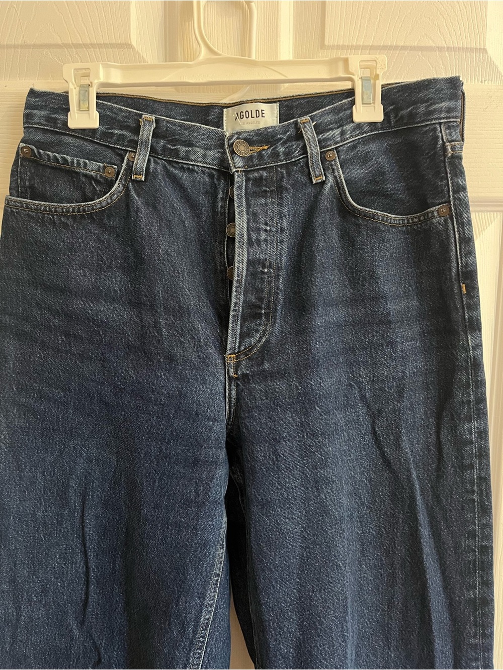 AGOLDE Jeans Dark Wash Denim Wide Leg Dame size 29 - Picture 3 of 8